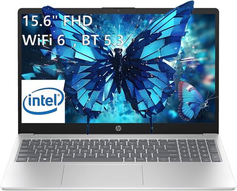 كمبيوتر محمول للأعمال HP 17.3 بوصة FHD 2026، AMD Ryzen 5 7430U، ذاكرة الوصول العشوائي 64 جيجابايت 2 تيرابايت NVMe SSD، مع حزمة Redragon، شاشة مضادة للتوهج، مساعد طيار جاهز للأعمال، لوحة مفاتيح رقمية كاملة، Windows 11 Pro، فضي in Kuwait