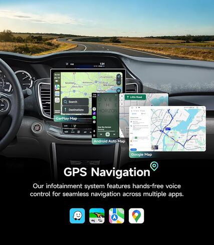 11.5" Car Radio Stereo for Honda Accord 2013-2017, 4+64G IPS HD Touch Screen with Wireless CarPlay & Android Auto, 5G WiF GPS Navigation FM SWC Bluetooth, 1080P Backup Camera in Kuwait