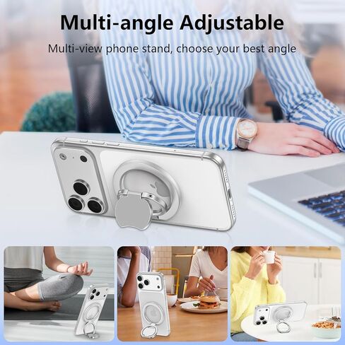 Magsafe Grip Phone Ring Holder for iPhone 17 Pro Max/17 Pro/17 Plus/17/Air/16e/16/15/14/13/12,Dual-Sided Magnet Mag Safe Phone Grip Magnetic Phone Stand for Samsung,Android,Magnetic Car Mount in Kuwait