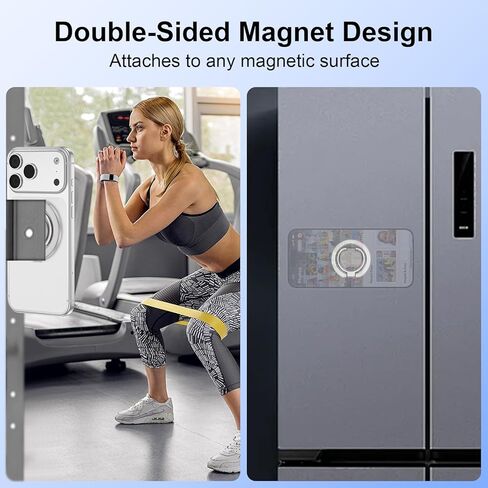 Magsafe Grip Phone Ring Holder for iPhone 17 Pro Max/17 Pro/17 Plus/17/Air/16e/16/15/14/13/12,Dual-Sided Magnet Mag Safe Phone Grip Magnetic Phone Stand for Samsung,Android,Magnetic Car Mount in Kuwait