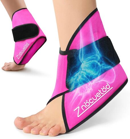 Ankle Ice Pack Wrap for Foot Heel Pain Relief Swelling Reusable Gel Ice Cold Packs Compression for Achilles Tendonitis Plantar Fasciitis Sprained Ankles Swollen Feet Surgery Recovery Heel Spur in Saudi Arabia