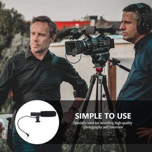 ميكروفون كاميرا valiclud وميكروفون تسجيل لكاميرات DSLR والهواتف الذكية، ميكروفون أنبوبي صوتي احترافي للكاميرات الرقمية ومقابلات الفيديو، ملحق خفيف الوزن لمدونات الفيديو in Kuwait