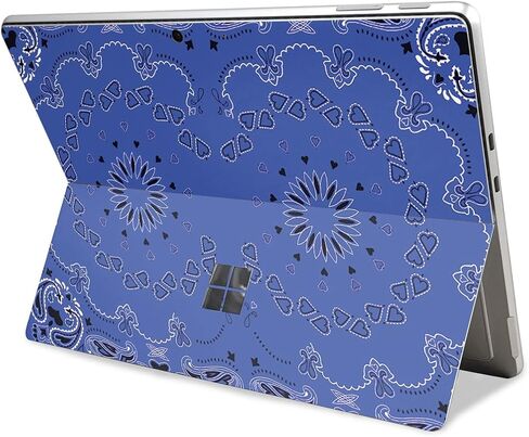 Tablet Skin Compatible with Microsoft Surface Pro 11 (2024-2025) - Blue Bandana - Premium 3M Vinyl Protective Wrap Decal Cover - Easy to Apply | Crafted in The USA by MightySkins in Kuwait