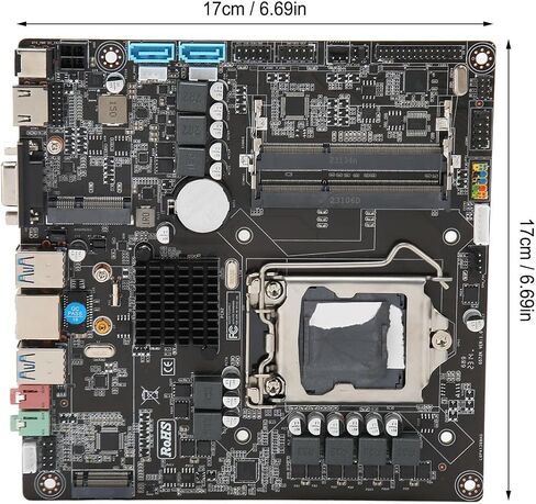 اللوحة الأم SUNGOOYUE B250 Micro ITX، ذاكرة DDR3 16 جيجابايت مزدوجة القناة LGA 1151 مقبس لوحدة المعالجة المركزية من الجيل السادس والسابع والثامن والتاسع، مع فتحة M.2 PCIE USB 3.0 VGA RJ45 in Kuwait