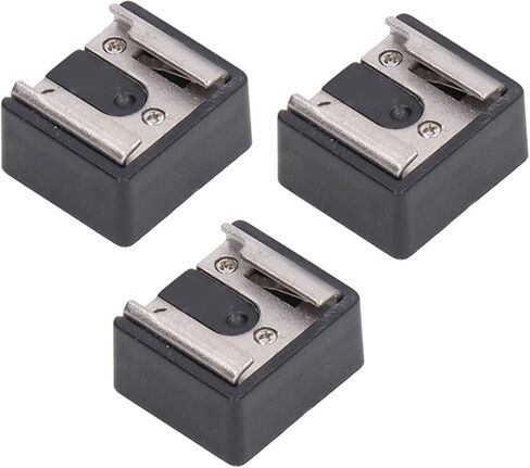 3PCS Flash Hot Shoe Mount Adapter, Metal Hot Shoe with 1/4in Thread for Tripod Monopod, Compatible with Various Cameras in Kuwait