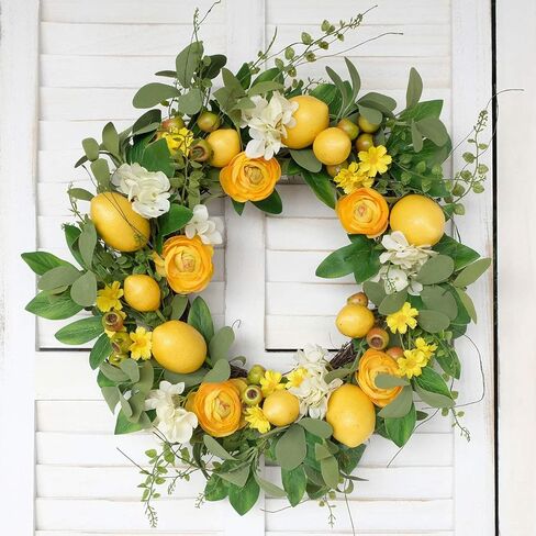 ibelot 3pcs Artificial Lemon Branches with Green Leaves,Faux Yellow Lemons Tree Stem Fake Fruit Branch, Spring Yellow Lemon Artificial Floral Picks Branches for Home Kitchen Table Party Vase Decor … in Saudi Arabia
