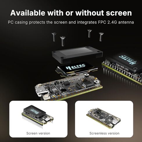 Heltec ESP32 LoRa 32 V4 Development Board with OLED Display Glue Antenna Upgraded ESP32 S3 SX1262 27dBm High Power Chip for WiFi Meshtastic IoT Devices Arduino Smart Home and Wireless Communication in Kuwait