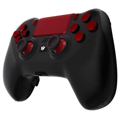 HEXGAMING HYPER Wireless Controller Compatible with ps4-4 Back Buttons, Triggers Stop, Interchangeable Thumbsticks - Black Red in Kuwait