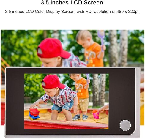 كاميرا ثقب الباب لباب الشقة مع شاشة LCD ملونة 3.5 بوصة، زاوية واسعة 120 درجة، عارض رقمي لجرس الباب، وقت استعداد طويل للغاية in Kuwait
