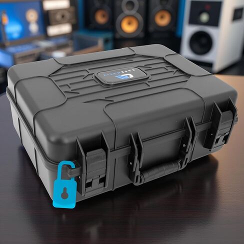 CASEMATIX Hard Shell Projector Travel Case Compatible with BenQ TK710, AK700ST, TK700, AH30ST, AW30ST, LH600ST+, LW600ST+ and More With Customizable Foam Fits 14.5 x 10.5 x 4.5 Maximum in Kuwait