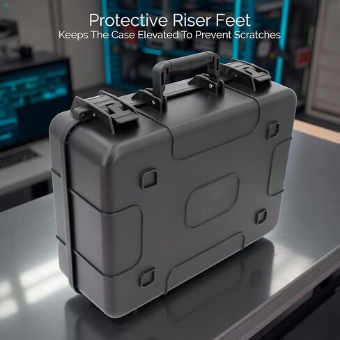 CASEMATIX Hard Shell Projector Travel Case Compatible with BenQ TK710, AK700ST, TK700, AH30ST, AW30ST, LH600ST+, LW600ST+ and More With Customizable Foam Fits 14.5 x 10.5 x 4.5 Maximum in Kuwait