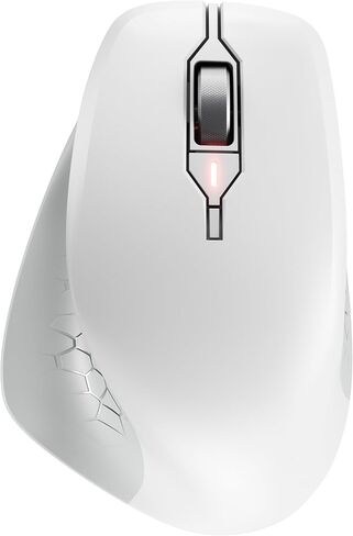 Cherry Stream Mouse Comfort, Wireless Ergonomic Mouse with Rubberized Thumb Rest, for Right-Handers, 2.4 GHz, 6 Whisper-Quiet Buttons, Battery-Powered, White in Kuwait