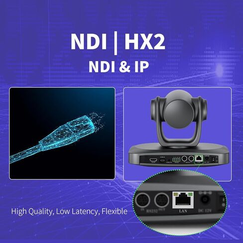كاميرا 4K PTZ، تكبير بصري 30X مع NDI|HX2، تتبع تلقائي بالذكاء الاصطناعي، HDMI/USB3.0/LAN/PoE - حل بث مباشر طويل المدى للكنيسة والعبادة والمؤتمرات in Kuwait