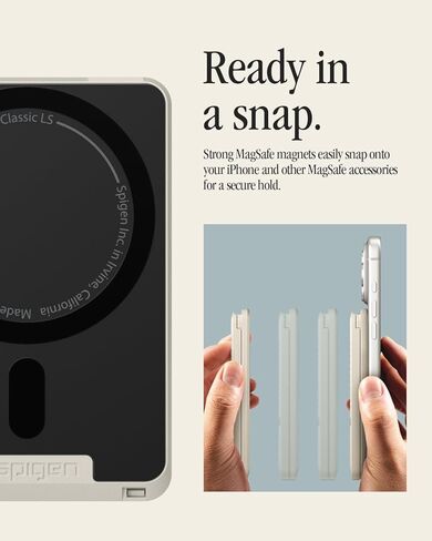 Spigen Classic LS MagFit مصمم لهاتف iPhone 17 Pro Max مع محفظة LS MagSafe الكلاسيكية in Kuwait