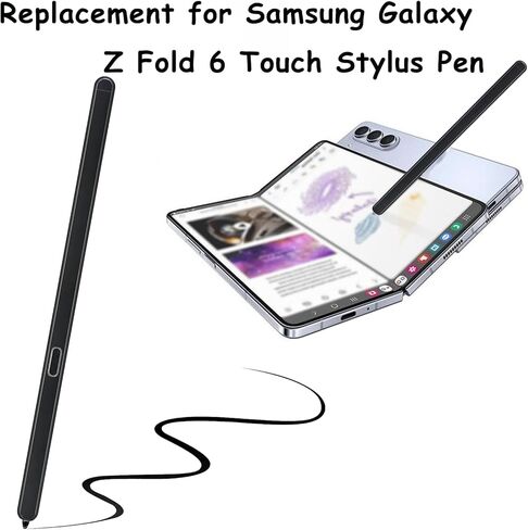 2 Pcs Galaxy Z Fold6/5 S Pen Fold Edition Replacement for Samsung Galaxy Z Fold6/5 Slim SPen Fold 6/5 Stylus Pen, Z Fold 6/5 S Pen Fold Edition for Samsung Galaxy Z Fold 6/5 Stylus Pen(Black) in Kuwait