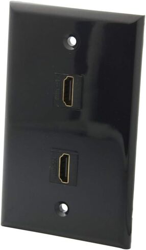 عصابة واحدة نمط الصلبة اللون الأسود 1 منفذ HDMI أنثى إلى لوحة الحائط الإناث in Kuwait