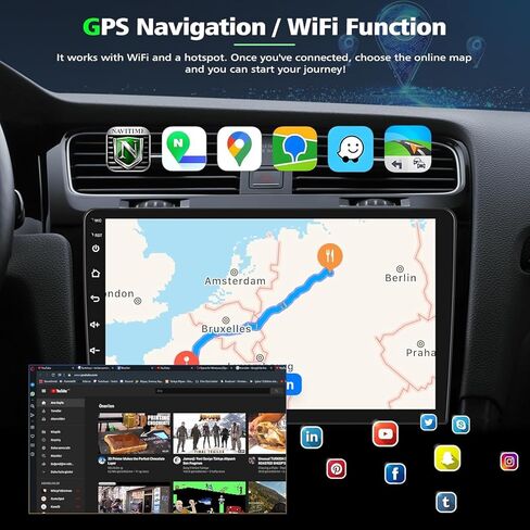 ستيريو راديو السيارة Android 14 لسيارة GMC Acadia 2013-2017، لسيارة شيفروليه ترافيرس 2013-2017، لسيارة Buick Enclave 2013-2017، شاشة ستيريو Carplay مقاس 7 بوصات مع Carplay Android Auto، كاميرا احتياطية بلوتوث GPS، 4+64 جيجا in Kuwait