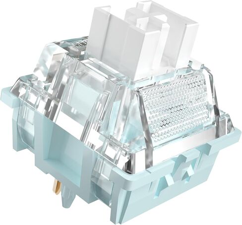 ZhouWang Sea Salt Pro Silent Keyboard Switch,Dustproof and Waterproof,5-Pin Pre Lubed Linear Silent Switches（108Pcs） in Saudi Arabia