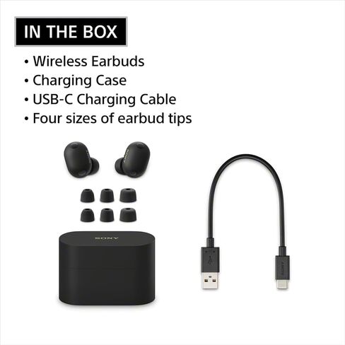Sony WF-1000XM6 Noise Cancelling Bluetooth Earbuds Headphones - Black (2026) w 13-Month Axiom Device Care Program in Kuwait