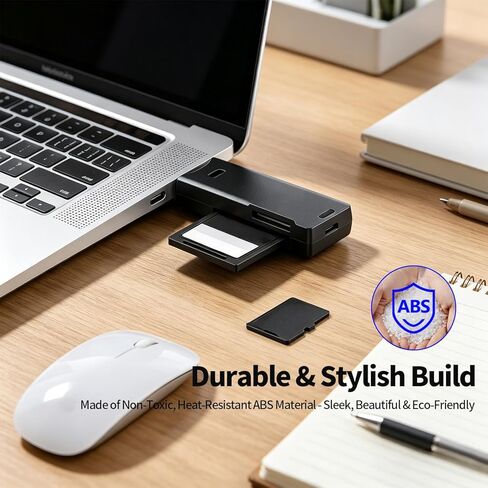USB 3.0 Micro SD Card Reader, 5Gbps SD Card Reader to USB Adapter, 2-in-1 Micro Sd Cards Adapter for SDXC, SDHC, MMC, RS-MMC, Micro SDXC, Micro SD, Micro SDHC and UHS-I Cards in Kuwait