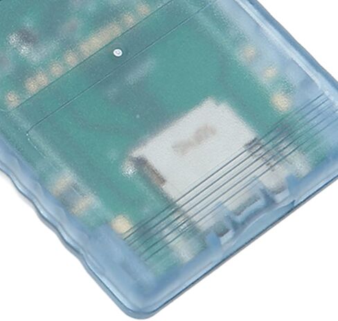 محول قارئ بطاقات MX4SIO SIO2SD TF لبطاقة الذاكرة، محول TF، محول بطاقة الذاكرة، قارئ بطاقة ذاكرة بديل ثابت مصنوع يدويًا لـ (أزرق شفاف) in Kuwait