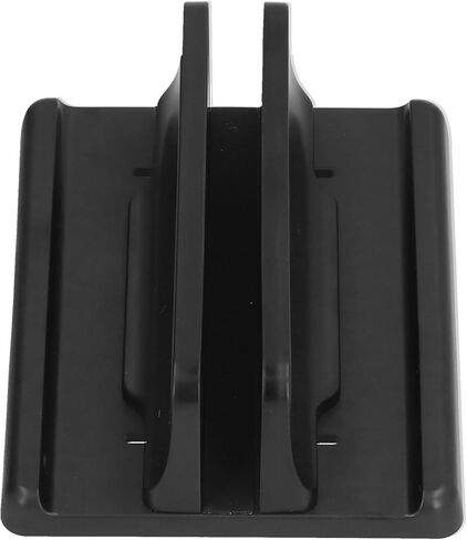 Plastic Vertical Laptop Bracket Holder Stand Desktop Storage Shelf Laptop Base Accessories Durable Space Saving Stand for Home Office Use Black Lightweight (Single Opening) in Saudi Arabia