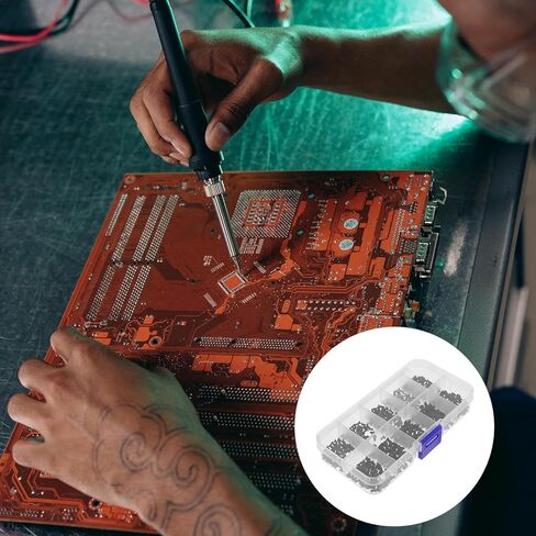 Operitacx 500pcs Laptop Screws Set M2 M2.5 M3 Small Computer Screw Kit for Electronics Repair with Stainless Steel Bolts Suitable for DIY Projects in Kuwait