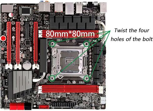 قوة وحدة المعالجة المركزية مبردات قوس قوس اللوحات الخلفية تثبيت سريع لLGA115X 1700 1366 LGA2011 تبديد الحرارة مستقرة تركيب سريع لوحات الكترونية معززة لوحدة المعالجة المركزية in Kuwait
