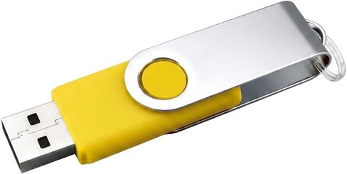 4GB USB 2.0 Flash Drive, Swivel Thumb Drives Jump Drive Memory Stick Pen Drive with Keychain Hole for PC Laptop Data Storage & Backup, Color Random in Kuwait