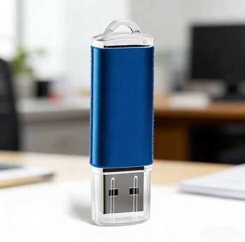 محرك أقراص فلاش USB 2.0 سعة 4 جيجابايت، محرك إبهام معدني محمول، محرك توصيل وتشغيل مع فتحة حبل لتخزين البيانات، المكتب، الكمبيوتر الشخصي، الكمبيوتر المحمول، لون عشوائي in Kuwait