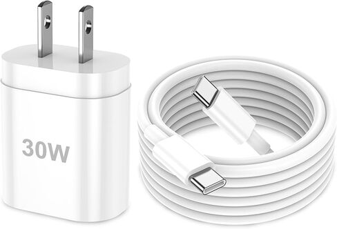 USB C Charger Fast Charging for iPhone 15/16 with 3FT Charging Cord, 30W Wall Fast Charger Adapter with 3ft Type C to C Cable for iPhone 16/16 Pro/15 Plus/15 Pro/15 Pro Max/iPad Pro/Air/Samsung in Kuwait