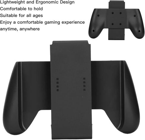 Comfort Grip for OLED Lightweight Game Console Controller Hand Grip Compatible with Remote Control Holder for Games (Black) in Kuwait