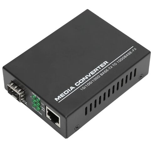 SFP to RJ45 Fiber Media Converter,Fiber to Ethernet Converter 10 100 1000Base TX to 1000Base FX Multimode Fiber Converter Supports Automatic MDI MDIX in Kuwait