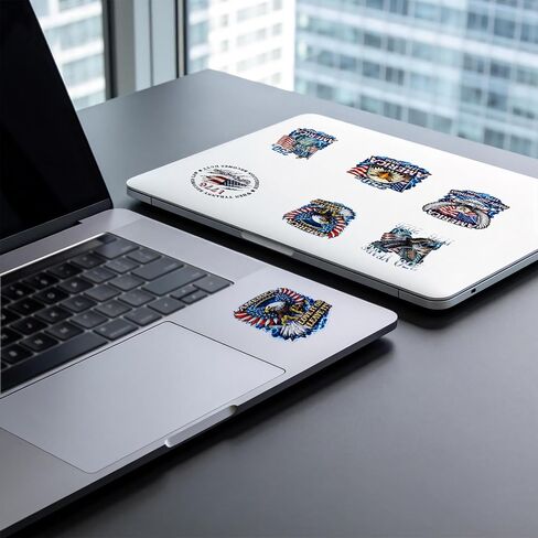 18 Pcs USA 250th Anniversary Stickers, Waterproof Vinyl Decals, 1776 2026 Eagle and Statue of Liberty Designs, Car Window Laptop Water Bottle, Gifts for Adults Teens in Kuwait