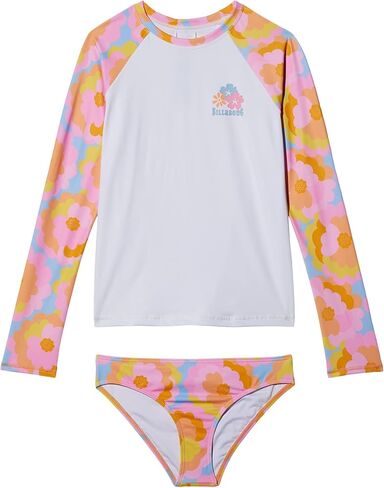 مجموعة السباحة بيكيني Rashguard بأكمام طويلة للفتيات من Billabong Bloom Baby in Kuwait
