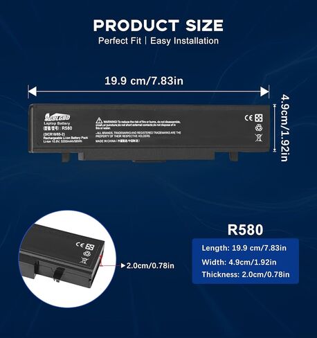 بطارية بديلة R580 لأجهزة سامسونج R428، R429، R430، R439، R440، R458، R460، R463، R464، R465، R466، R467، R468، R470، R478، R480، R505، R507، R510، R518، R519، R520، R522، R530، R538، R540 in Kuwait