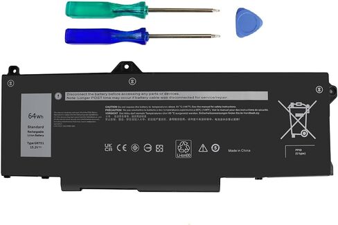 64Wh GRT01 Laptop Battery Replacement for Dell Latitude 15 5521 5531 14 5421 5431 Precision 3470 3561 3571 Alienware m17 R5 AMD Series R05P0 00P3TJ 0P3TJ VXD57 05RGW 9JRV0 15.2V Computer PC. in Kuwait