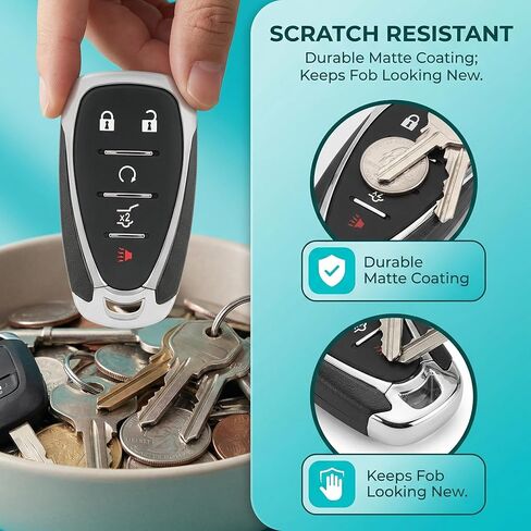 Smart Key Fob Replacement Fits for Chevrolet Equinox 2018 2019 2020 2021 2022 2023 2024 Keyless Entry Remote Control HYQ4AA (Pack of 2) in Kuwait