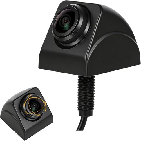 كاميرا احتياطية/أمامية AHD 1080P، معدن يدور 360 درجة IP69K مقاوم للماء رؤية ليلية رائعة طراز OEM كاميرا رؤية خلفية عكسية لسيارة شاحنة SUV RV مع كابل 4PIN 19.68ft 12-24V in Kuwait