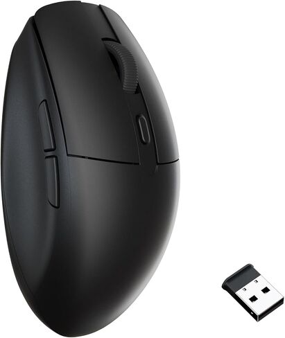 ماوس Keychron BM22 اللاسلكي 2.4 جيجا هرتز، يدعم المشغل مستشعر PAW3212 76 جرام، تصميم مريح خفيف الوزن، معدل اقتراع 2400 نقطة في البوصة 1000 هرتز متوافق مع نظام التشغيل Mac Windows Linux in Kuwait