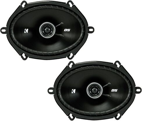 KICKER Speakers 6X8 inch for Ford F-150 1999-2014 Upgrade Kit - 2 Pack of DS Series with Harness, Coaxial Car Audio Front or Rear Door Speaker 43DSC6804 in Kuwait