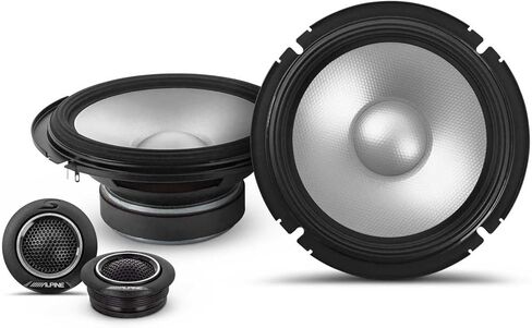Alpine S2-S65C 6.5 بوصة S-Series 480W 2-Way Component Car System System + NVX XBAF65 مانعة لتسرب الماء 6.5 بوصة/6.75 بوصة مجموعة أدوات يربك مكبر الصوت من السيليكون in Kuwait