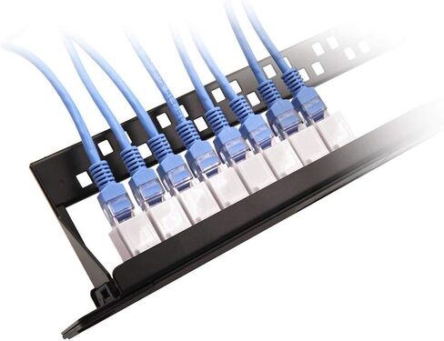 حزمة VCE مكونة من 20 حزمة من مقبس Keystone فارغة باللون الأسود مع 25 حزمة من وصلات توصيل CAT6 RJ45 Keystone Jack المضمنة باللون الأبيض in Kuwait