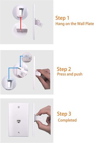 حزمة VCE مكونة من 20 حزمة من مقبس Keystone فارغة باللون الأسود مع 25 حزمة من وصلات توصيل CAT6 RJ45 Keystone Jack المضمنة باللون الأبيض in Kuwait