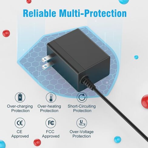 Charger for Nintendo Switch with 5FT Charging Cable, AC Power Supply Adapter for Nintendo Switch/LITE/OLED Work as Original Charger, Support Switch TV Dock Mode Output 15V2.6A USB C Chargers in Kuwait