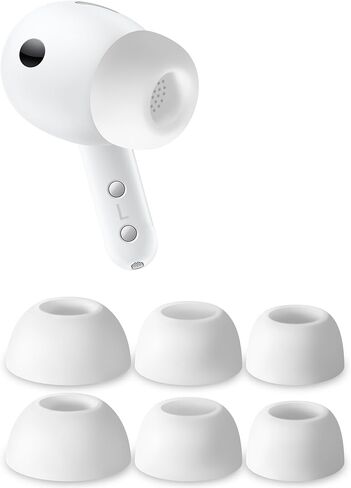 أطراف أذن من السيليكون من Geiomoo لسماعات Samsung Galaxy Buds 4 Pro، وSamsung Galaxy Buds 3 Pro، وسادات أذن بديلة (رمادي داكن، S/M/L) in Kuwait