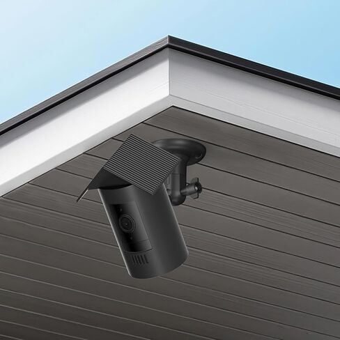 غطاء من السيليكون متوافق مع بطارية Ring Stick Up Cam، حافظة واقية على طراز Eav مع غطاء للشمس ودرع للمطر، غطاء كاميرا مقاوم للطقس لملحقات كاميرا الأمان الخارجية، أسود in Kuwait