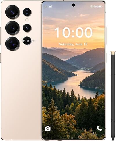 هاتف ذكي C25 Ultra 5G غير مقفل، 8 جيجابايت + 256 جيجابايت، أندرويد 14، قلم مدمج، هاتف ذكي بعمر بطارية طويل 8000 مللي أمبير في الساعة، هاتف خلوي بشاشة 6.9 بوصة عالية الدقة غير مقفل، كاميرا مزدوجة 72 ميجابكسل + 108 ميجابكسل/شريحة اتصال مزدوجة (فضي) in Kuwait