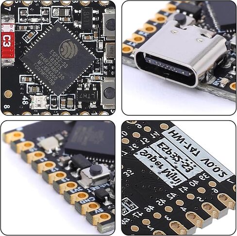 10 قطع ESP32 S3 مجلس تطوير صغير USB-C، ESP32-S3 Supermini مجلس تطوير واي فاي بلوتوث 5.0 حجم صغير جدًا ESP32 S3 ESP32-S3FH4R2 لاردوينو in Kuwait