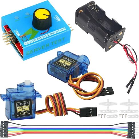 1 مجموعة مجموعة اختبار محرك سيرفو SG90 9g سيرفو + RC مايكرو سيرفو تستر تحكم للكشف عن سيرفو مايكرو وتصحيح الأخطاء in Kuwait